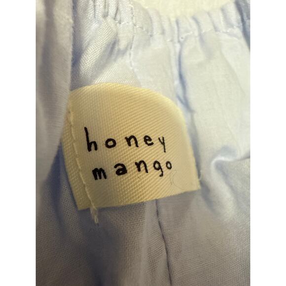 Honey Mango Blue Sleeveless Cutout Tiered Cami Camisole Midi Tank Dress Size L - Picture 4 of 5